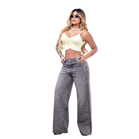 WIDE LEG GRIS SAN BLAS