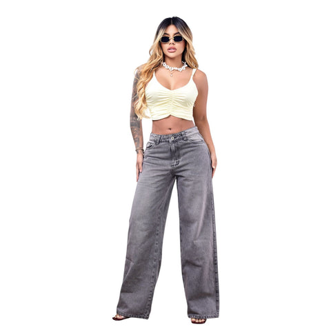 WIDE LEG GRIS SAN BLAS